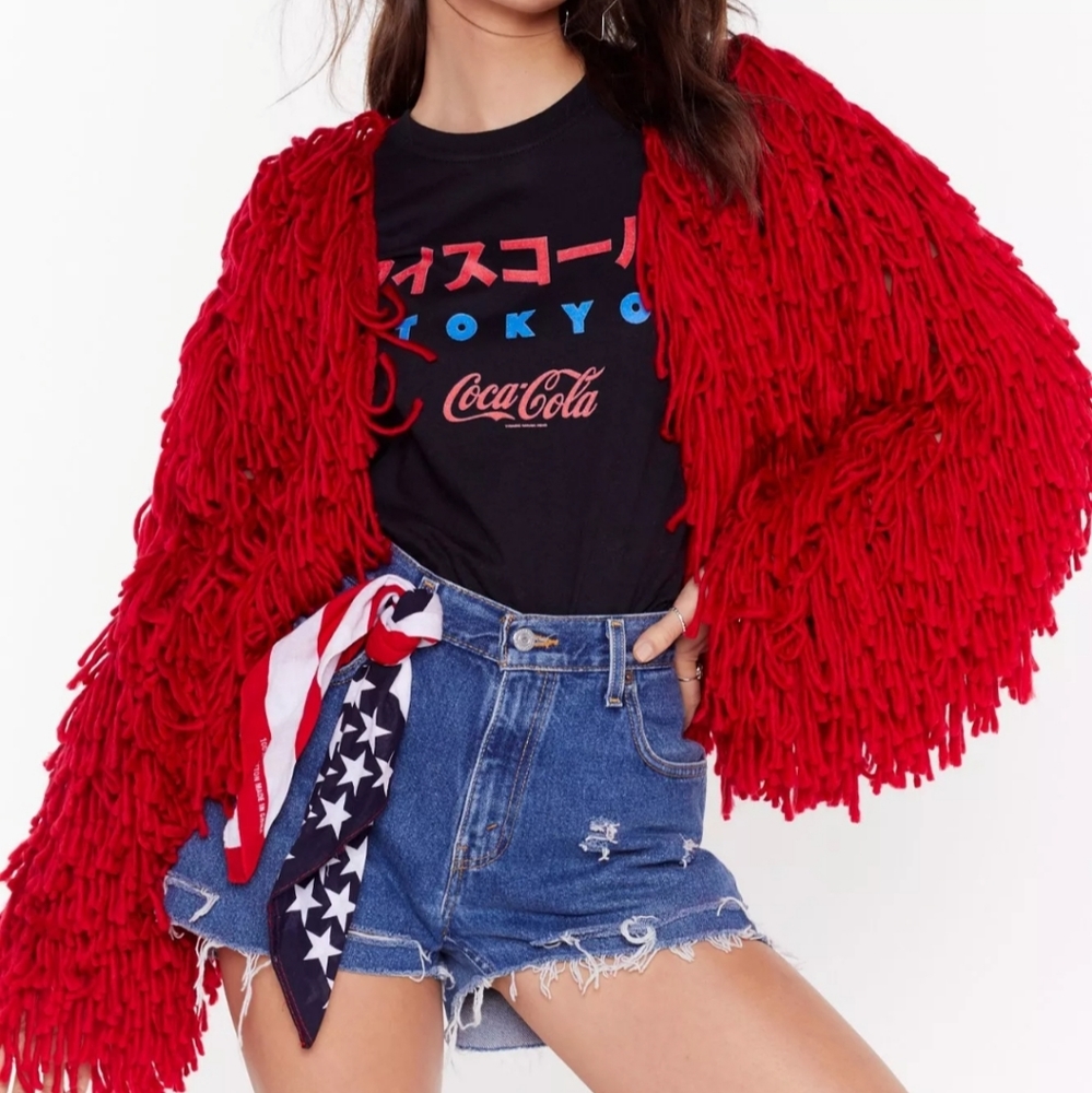 Nasty Gal Shaggy Cardigan